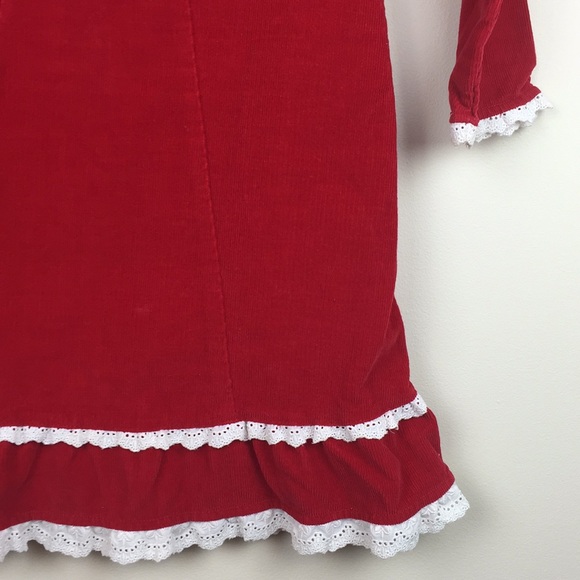 Hanna Andersson - Ruffle Trim Corduroy Dress - Picture 4 of 7